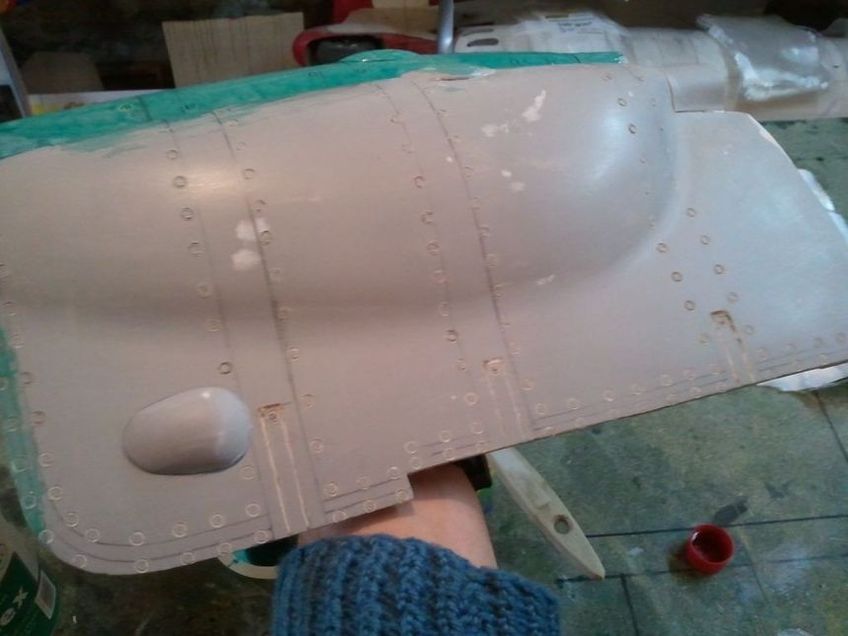 FW 190 2ème partie, moulage de la trappe FW 190 2ème partie, moulage de la trappe