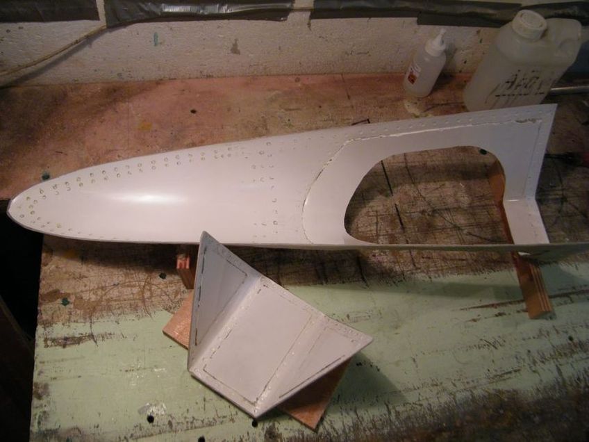 FW 190 3ème partie, moulage des montants de verrière FW 190 3ème partie, moulage des montants de verrière