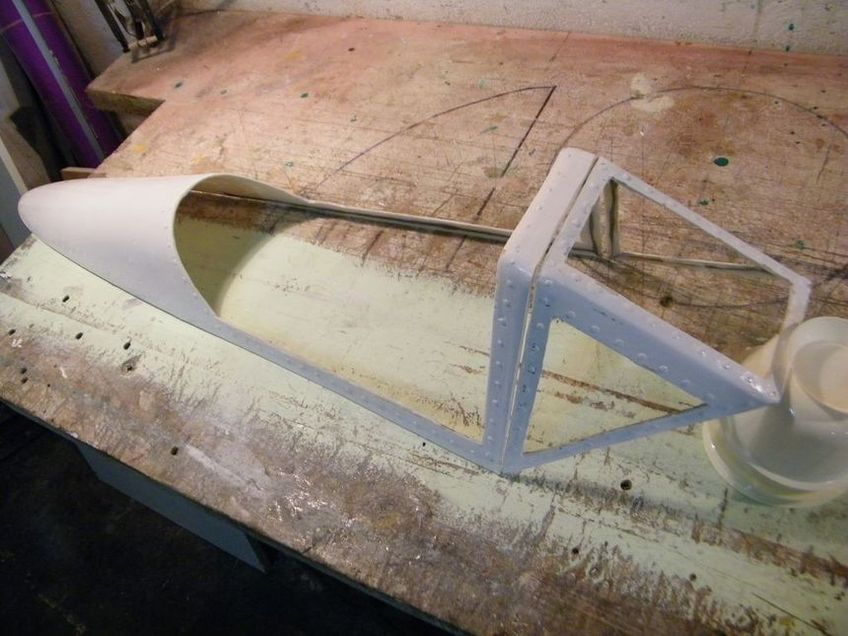 FW 190 3ème partie, moulage des montants de verrière