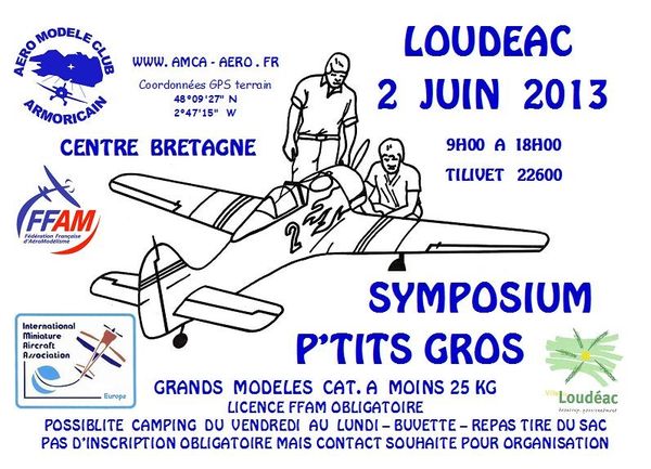 AFFICHE         Petits Gros  2juin2013     AMCA IMAA Loudeac  22600  Bretagne