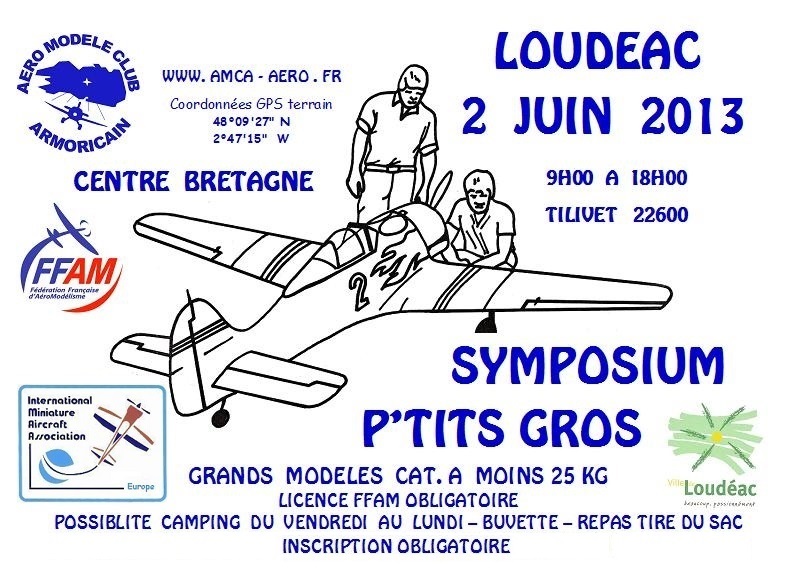 AMCA-Loudeac-AFFICHE  Petits Gros  2juin2013     AMCA IMAA Loudeac  22600  Bretagne